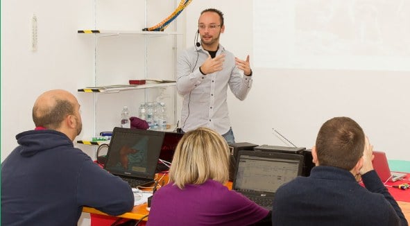 Marco Fama of Time Lapse Italia in a coaching session