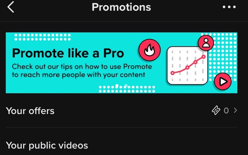 TikTok promotions