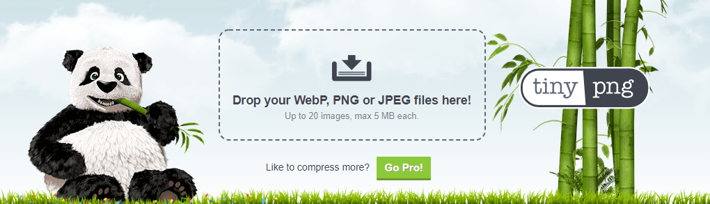 The Tiny PNG homepage