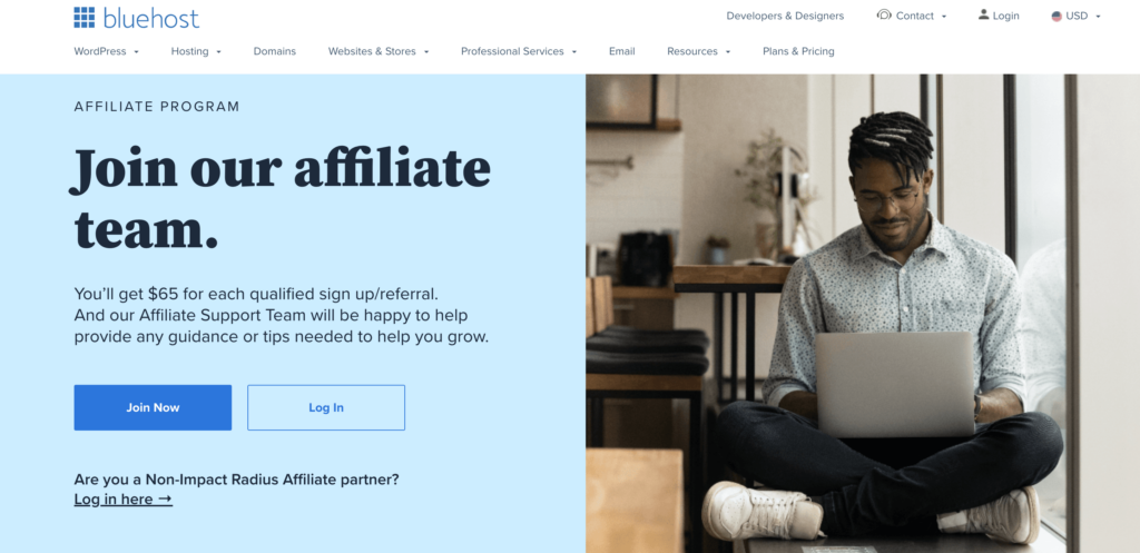 Bluehost affiliate program